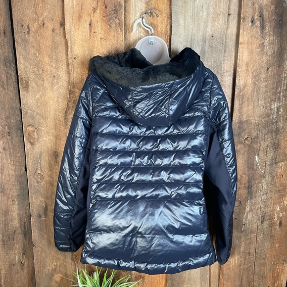 MARMOT Larkspur Dark Blue Down Puffer Jacket - Size Medium - Picture 9 of 14